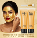 SheGlow 24K Radiance Gold Peel-Off Mask | Instant Glow & Anti-Wrinkle | Pack of 2 (200g)